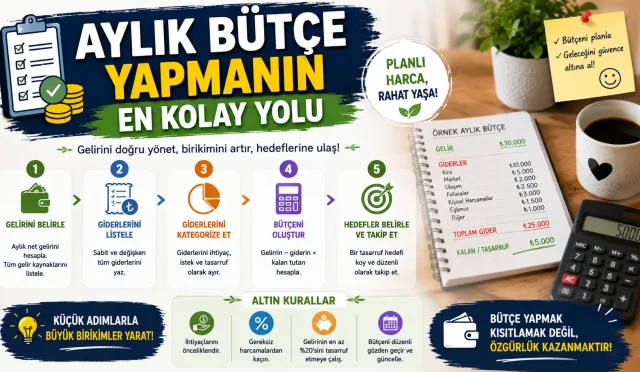 Aylık Bütçe Yapmanın En Kolay Yolu