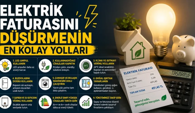 Elektrik Faturasını Düşürmenin En Kolay Yolları