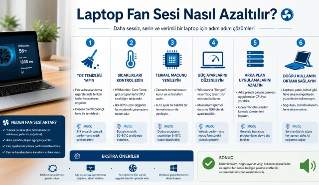 Laptop Fan Sesi Nasıl Azaltılır