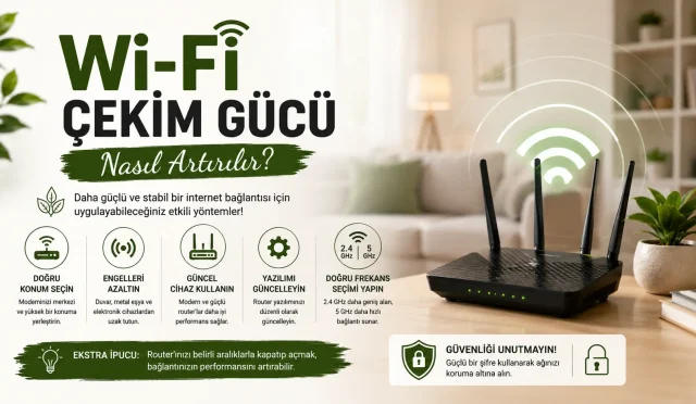 Wi-Fi Çekim Gücü Nasıl Artırılır