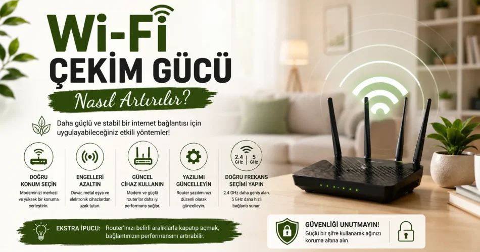 Wi-Fi Çekim Gücü Nasıl Artırılır