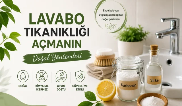 lavabo tıkanlıklığı açmanın doğal yöntemi